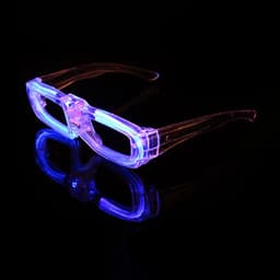 Christmas LED Blinds Glasses Party Luminous Light Up Rave Costume Decor
