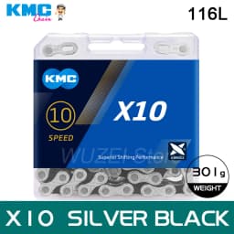 KMC X10 10 Speed Chain 116 Links Road/Mountain Bike Chain X10EPT X10EL X10SL Bike Chain Original Boxed
