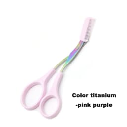 Eyebrow Trimmer Scissor with Comb Facial Eyelash Hair Removal Grooming Shaping Eyebrow Shaver Cosmetic Makeup Accessories Eyebr