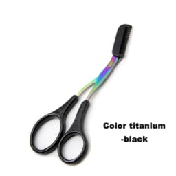 Eyebrow Trimmer Scissor with Comb Facial Eyelash Hair Removal Grooming Shaping Eyebrow Shaver Cosmetic Makeup Accessories Eyebr