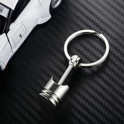 Car Engine Piston Style Keychain Key Ring Creative Metal Piston Model Keyring Keyfob Key Pendant KeyChain Decor Car Accessories