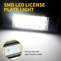2Pcs Error Free Xenon White LED License Plate light For Infiniti Q50 Nissan Primera P12 NV200 Pathfinder R51 Versa Qashqai J10