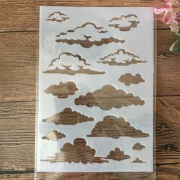 A5 21cm Hexagon Numbers Layering Stencils Painting Scrapbook Coloring Embossing Album Decorative Template