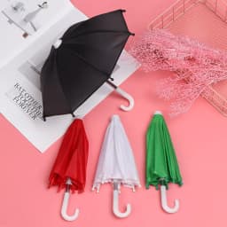 1 Pcs New Mini Doll Umbrella Toy Rain Umbrella Dolls Accessories Birthday Gift for Kid Children Doll Embellishment Ornament