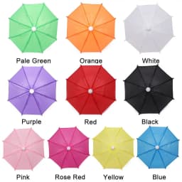 1 Pcs New Mini Doll Umbrella Toy Rain Umbrella Dolls Accessories Birthday Gift for Kid Children Doll Embellishment Ornament