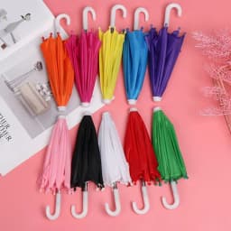 1 Pcs New Mini Doll Umbrella Toy Rain Umbrella Dolls Accessories Birthday Gift for Kid Children Doll Embellishment Ornament