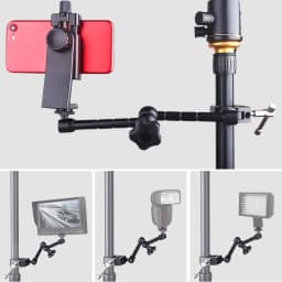 11 Inch Adjustable Friction Articulating Magic Arm + Super Clamp for SLR LCD Monitor LED Flash Light Studio Camera Accessories