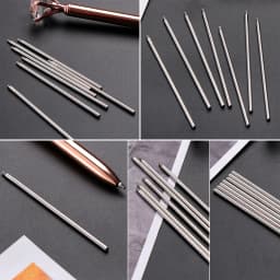 5PCS/Lot Various Types Of Crystal Diamond Head Refill Ballpoint Pen Refill 68MM Neutral Refill Gravity Pen Multifunction Refill