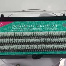 1pc FUNMIX Natural Fishtail Type Dovetail Fly Eyelash Soft Mink Eyelash For Fake Eyelashes Extension Makeup Tool