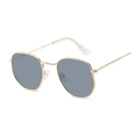 Brand Square Sunglasses Woman Vintage Small Frame Metal Sun Glasses Female Fashion Designer Classic Polygon Retro Gafas De Sol