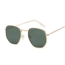 Brand Square Sunglasses Woman Vintage Small Frame Metal Sun Glasses Female Fashion Designer Classic Polygon Retro Gafas De Sol