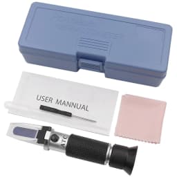 ATC Handheld Refractometer 0‑90% Brix Optical Sugar Detector Fruit Sauce Concentration Measuring Tool With Box