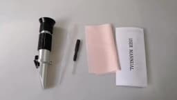 ATC Handheld Refractometer 0‑90% Brix Optical Sugar Detector Fruit Sauce Concentration Measuring Tool With Box
