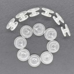 50Pcs Round Buckle Plastic Button Set For Hole Shoes, Garden Shoe Charms, Universal Fit Diy Fastener Accessories