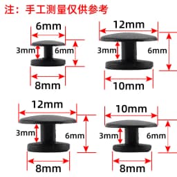 50Pcs Round Buckle Plastic Button Set For Hole Shoes, Garden Shoe Charms, Universal Fit Diy Fastener Accessories