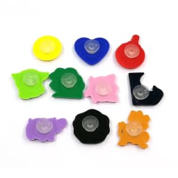 50Pcs Round Buckle Plastic Button Set For Hole Shoes, Garden Shoe Charms, Universal Fit Diy Fastener Accessories