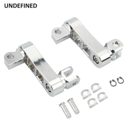 Motorcycle Adjustable Passenger Footpegs Mount Kit Highway Pegs Male Mount Foot Peg Clamp Support Extensions Bracket For Harley