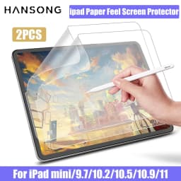 2Pcs iPad Paper Feel Screen Protector for Apple iPad Air11 13 M3 M2 A16 2025 iPad Pro 11 10.2 7/8/9th 10th Gen Air 2 3 4 5 10.9