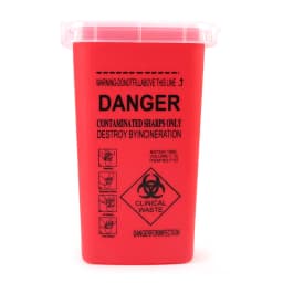 1L Plastic Tattoo Waste Box Medical Supplies Container Disposable Microblading Sharps Needle Tips Accessories For Eyebrows