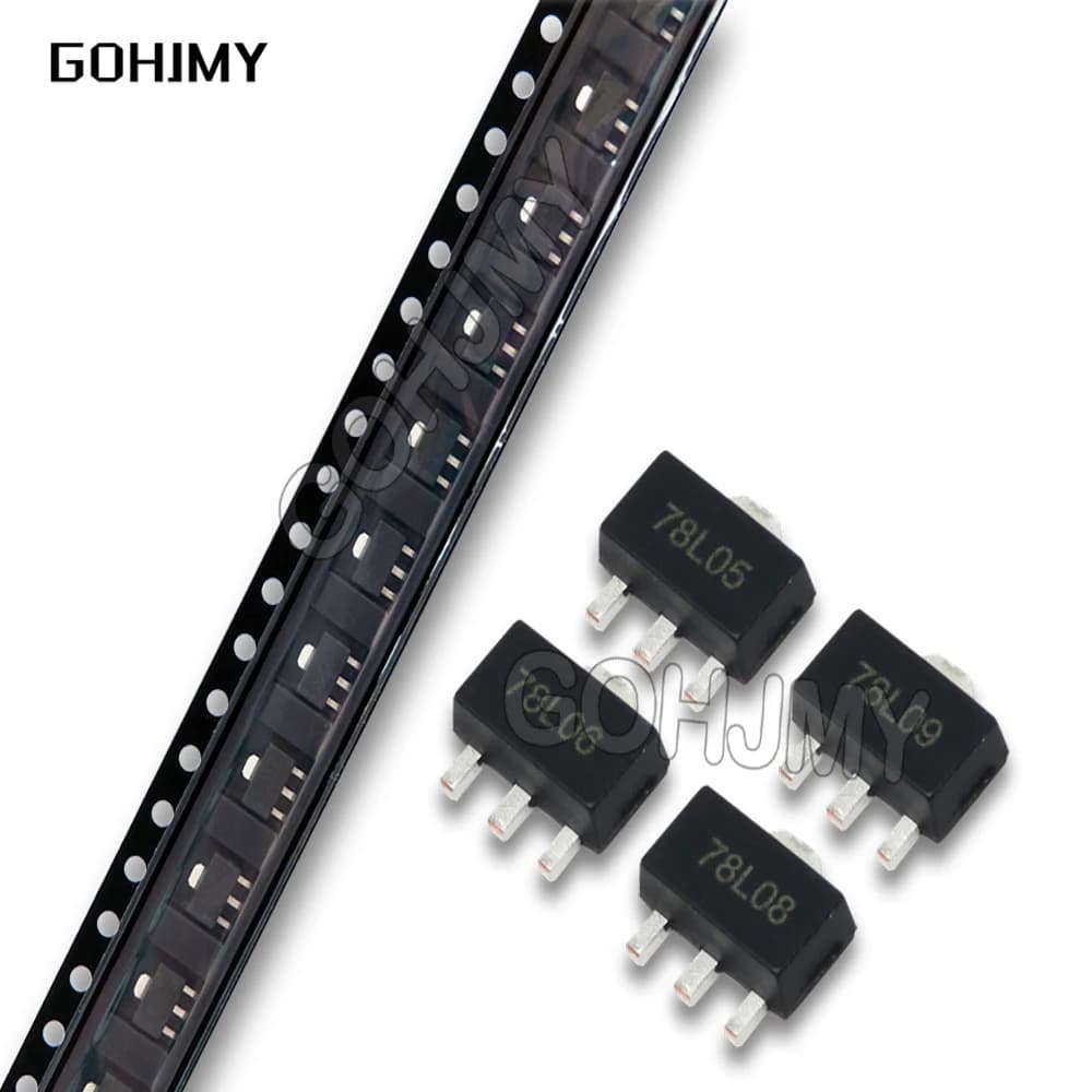 10PCS 78L05 78L06 78L08 78L09 78L10 78L12 78L15 78L33 79L05 HT7130 HT7133 HT7333 HT7350 HT7833 SOT89 Triode Regulator Transistor