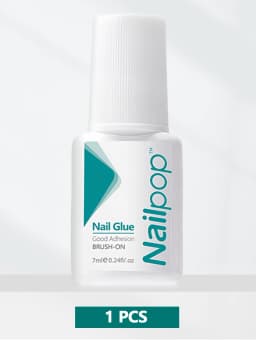 Nailpop Fast Dry Nail Glue with Brush Nail Art Tips Glitter Acrylic Decoration Nail Art Tools Manicure Accessories 2pcs