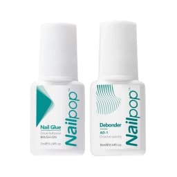 Nailpop Fast Dry Nail Glue with Brush Nail Art Tips Glitter Acrylic Decoration Nail Art Tools Manicure Accessories 2pcs