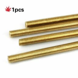 1PC Brass Thread Rod M2 M2.5 M3 M4 M5 M6 M8 M10 M12*250MM Brass Metric Bolt Full Thread Shaft Rod Bar Stud