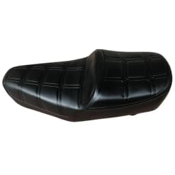For Honda CM125 1 Set Leather Black Motorcycle Seat Cushion Pad With Strap Waterproof Dustproof Motorbike Seat Cover
