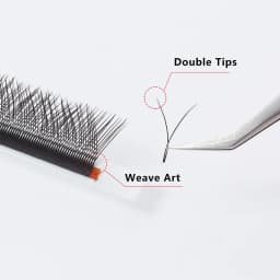 Yelix Y Shape Eyelashes 0.03/0.05/0.07 Eyelash Extension YY Lashes Natural Soft Individual Eyelashes Premade Fans