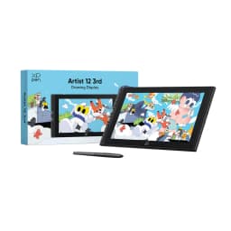 XPPen Artist 12 3rd 11.9-inch Graphics Monitor with X4 Smart Stylus 2 Dials 8 Keys Foldable Stand for Drawing Design Kids Gifts