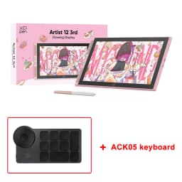XPPen Artist 12 3rd 11.9-inch Graphics Monitor with X4 Smart Stylus 2 Dials 8 Keys Foldable Stand for Drawing Design Kids Gifts