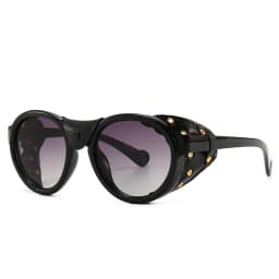 46311 Steam Punk Oval Windproof Goggle Sunglasses Vintage Men Women Shades UV400 Vintage Glasses
