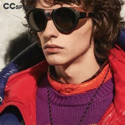 46311 Steam Punk Oval Windproof Goggle Sunglasses Vintage Men Women Shades UV400 Vintage Glasses