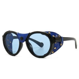 46311 Steam Punk Oval Windproof Goggle Sunglasses Vintage Men Women Shades UV400 Vintage Glasses