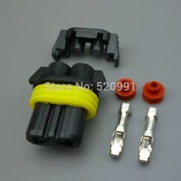 shhworldsea 2sets 2pin waterproof 9006 H11 9005 HB3 HB4 Headlight Fog Light Connector Plug Cable Socket Connector Repair Kit