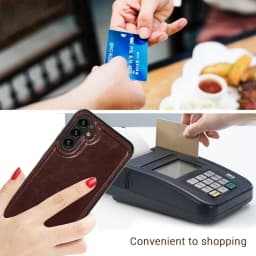 Wallet Double Button Flip Leather Case For Samsung Galaxy S25 Edge S24 Plus S23 S22 Ultra S21/S20 FE A16 A17 A26 A35 A36 A55 A56