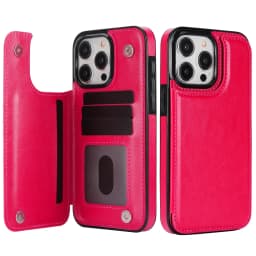 Wallet Double Button Flip Leather Case For Samsung Galaxy S25 Edge S24 Plus S23 S22 Ultra S21/S20 FE A16 A17 A26 A35 A36 A55 A56