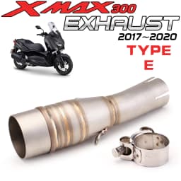 For X MAX 300 XMAX300 XMAX 250 XMAX250 2017 2018 2019 2020 2021 Middle Link Pipe full system Fit All 51mm Exhaust Muffler