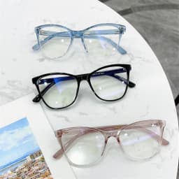 Rice Nail Frame Anti Blue Light Cat Eye Prescription Glasses For The Nearsighted TR90 Optical Spectacles 0 -0.5 -0.75 To -6.0