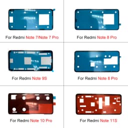 NEW Tested Waterproof Adhesive Back Housing Battery Cover Glue Stickers For Xiaomi Redmi Note 10 7 8 9 11 4G 12 Pro Plus 11S 9S