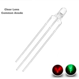 100 Pcs 3mm Led Diode Bicolor Two Color Red Green Blue Commmon Anode Cathode 2V 3V 20mA F3 Light Emitting Lamp Blub For DIY PCB