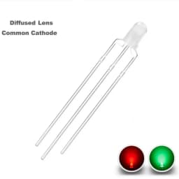 100 Pcs 3mm Led Diode Bicolor Two Color Red Green Blue Commmon Anode Cathode 2V 3V 20mA F3 Light Emitting Lamp Blub For DIY PCB