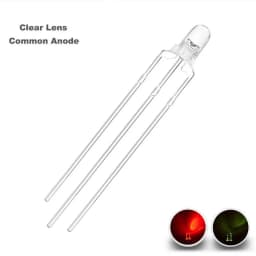 100 Pcs 3mm Led Diode Bicolor Two Color Red Green Blue Commmon Anode Cathode 2V 3V 20mA F3 Light Emitting Lamp Blub For DIY PCB