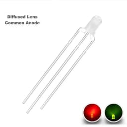100 Pcs 3mm Led Diode Bicolor Two Color Red Green Blue Commmon Anode Cathode 2V 3V 20mA F3 Light Emitting Lamp Blub For DIY PCB