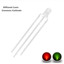 100 Pcs 3mm Led Diode Bicolor Two Color Red Green Blue Commmon Anode Cathode 2V 3V 20mA F3 Light Emitting Lamp Blub For DIY PCB