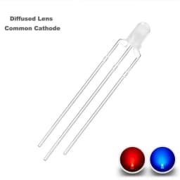 100 Pcs 3mm Led Diode Bicolor Two Color Red Green Blue Commmon Anode Cathode 2V 3V 20mA F3 Light Emitting Lamp Blub For DIY PCB