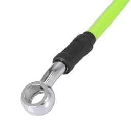Motoforti Universal 40cm Motorcycle Brake Clutch Oil Hose Line Pipe Green Hydraulic Reinforced Stainless Steel Braided Hose