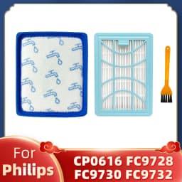 Fit For Philips PowerPro Expert CP0616 FC9728 FC9730 FC9731 FC9732 FC9733 FC9734 FC9735 Washable Inlet Filter and Exhaust Filter