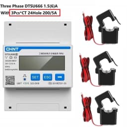 CHINT DDSU666 DTSU666 Multifunction Power Meter Programable V,A,W,KWH,VAR, MODBUS RS485 Electric Energy Meter Solar PV inverter