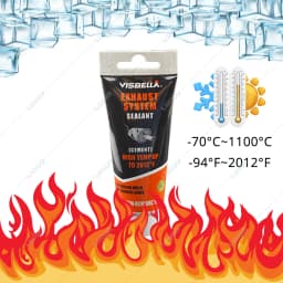 Car Exhaust Pipe Filler Glue High Temperature Silicone Sealant Repair Paste Motorcycle Auto Muffler Tailpipe Leaks Plugging Air